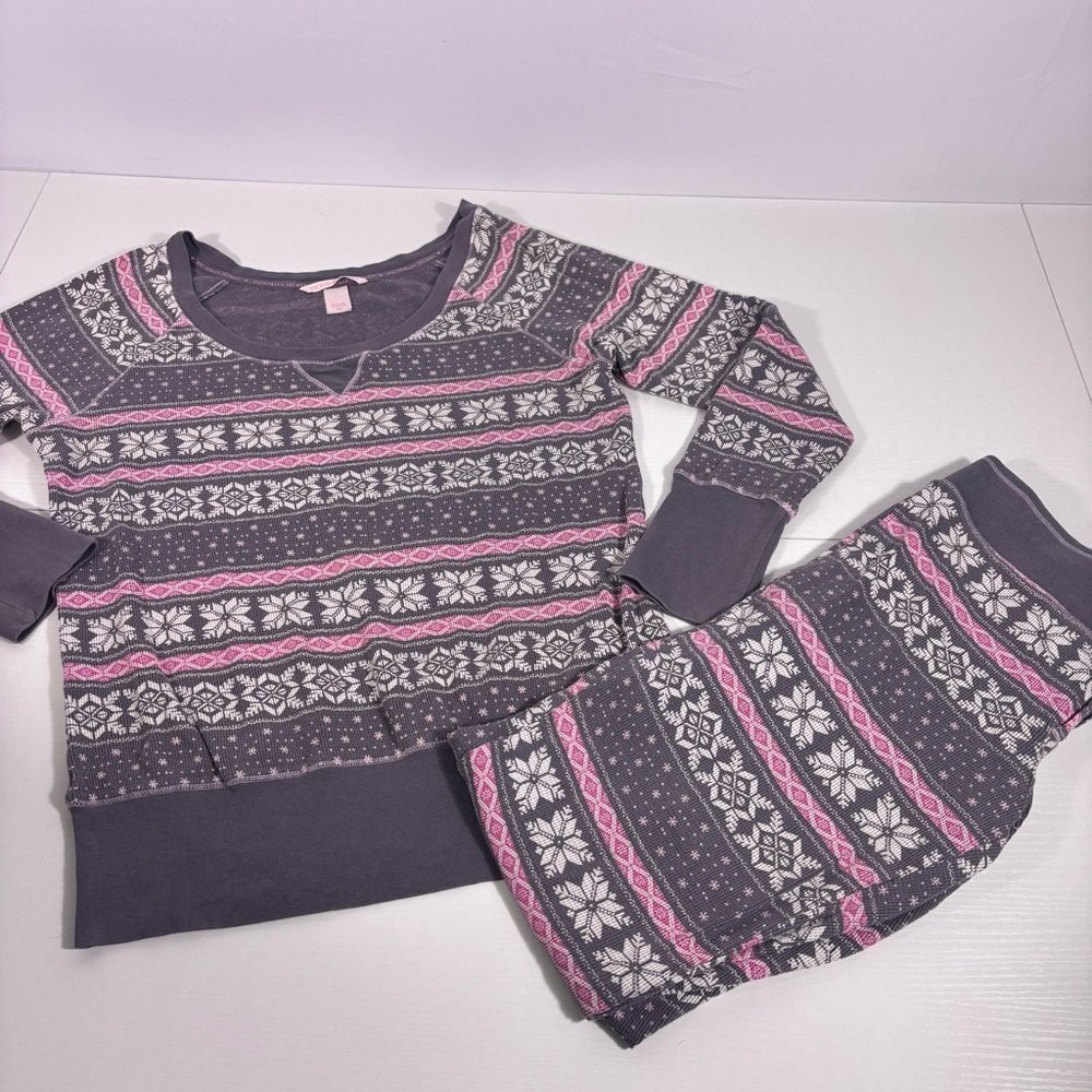 Victoria's Secret Women’s Thermal Pajama Pants & Top Set Size Small